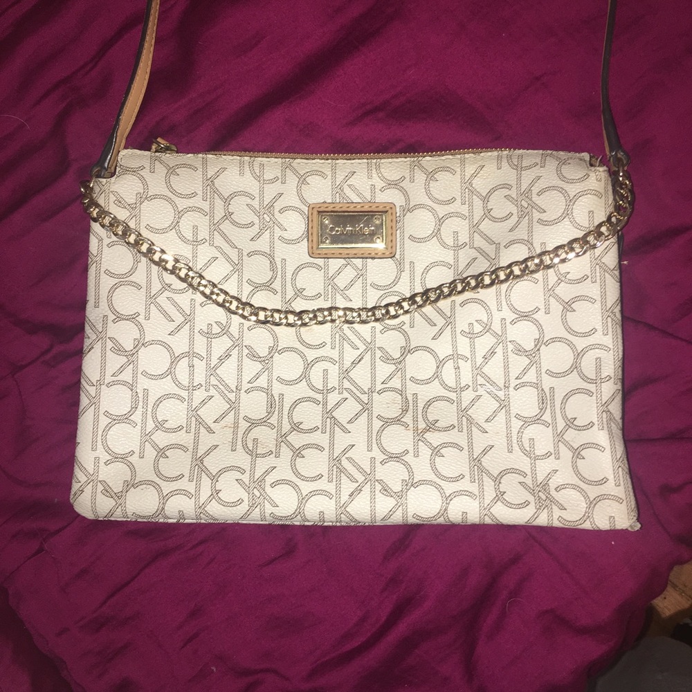 limited edition calvin klein golden satchel